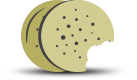 Cookie with a bit taken out of it